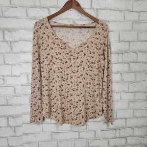 Maurices floral cozy long sleeve top